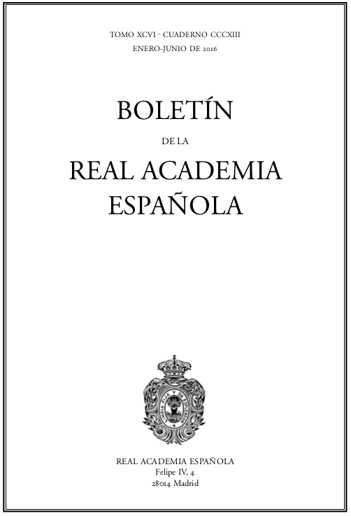 					Ver Vol. 99 Núm. 319 (2019): Boletín de la Real Academia Española, enero-junio
				